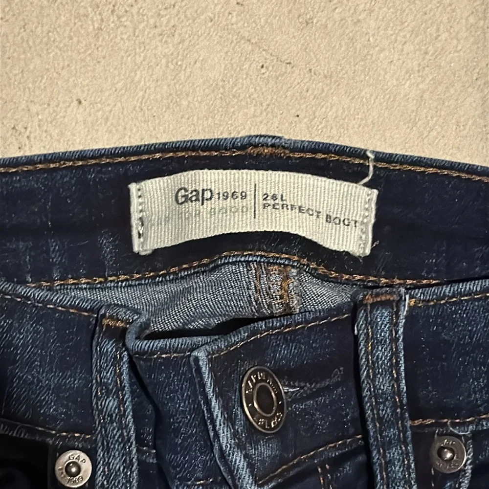 GAP Dark Blue perfect boot  Women's Jeans - Picture 2 of 3